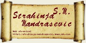 Strahinja Mandrašević vizit kartica